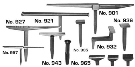 sheet metal stakes|anvil size chart.